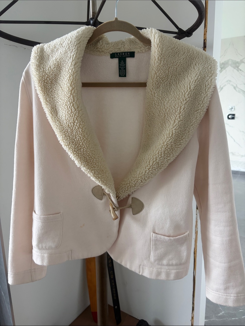 Lauren Ralph Lauren Jacket with Cream Sherpa Collar